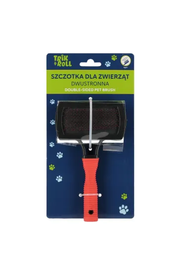 Szczotka dla zwierz�t 2stronna  TRIK&ROLL 560691