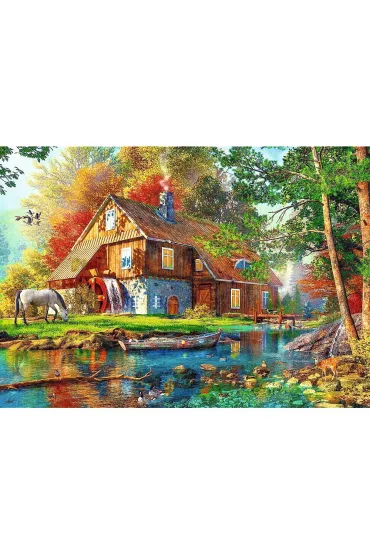 Puzzle 500 el. Chatka nad rzek� Trefl