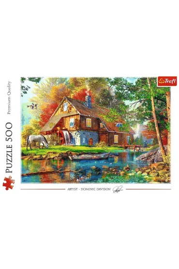 Puzzle 500 el. Chatka nad rzek� Trefl