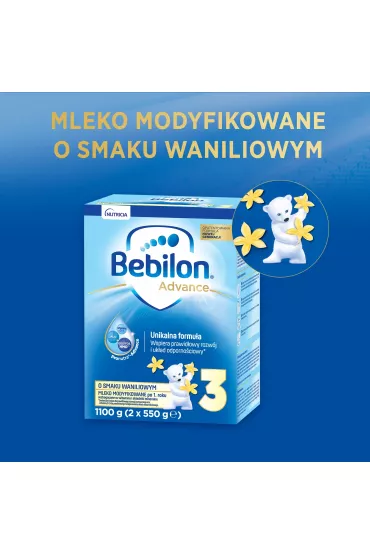 Bebilon 3 Pronutra-Advance Mleko modyfikowane po 1. roku �ycia o smaku waniliowym 1100 g