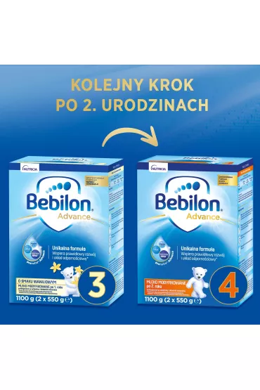 Bebilon 3 Pronutra-Advance Mleko modyfikowane po 1. roku �ycia o smaku waniliowym 1100 g