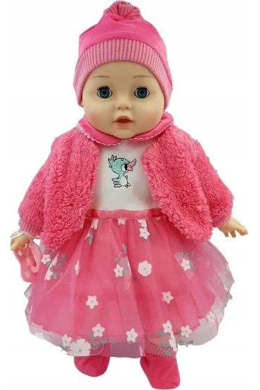 Lalka bobas m�wi i �piewa zamyka oczy 45cm MarioToys
