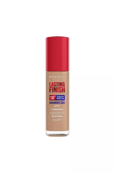 Rimmel Silnie nawilajcy i dugotrwale kryjcy podkad do twarzy z filtrem 200 Soft Beige 30 ml