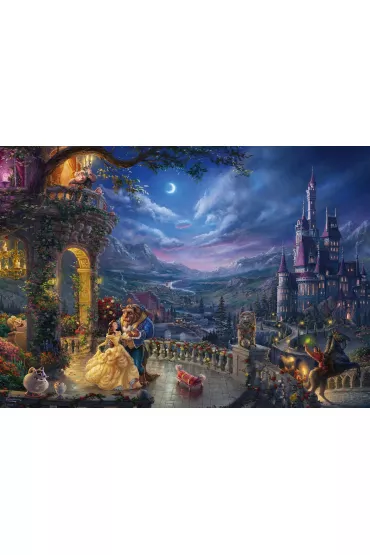 Puzzle 1000 el. Pi�kna i Bestia Schmidt - Thomas  Kinkade
