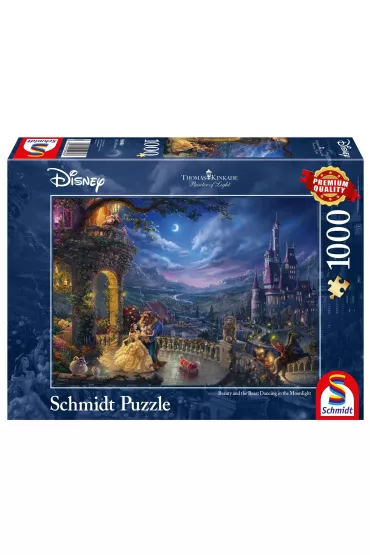 Puzzle 1000 el. Pi�kna i Bestia Schmidt - Thomas  Kinkade