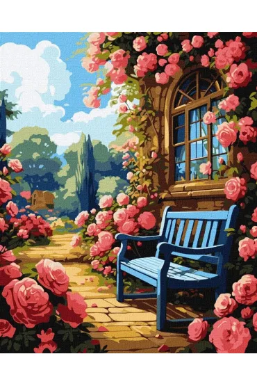 Ideyka Malowanie po numerach - Kwiatowy ogr�d 40x50cm