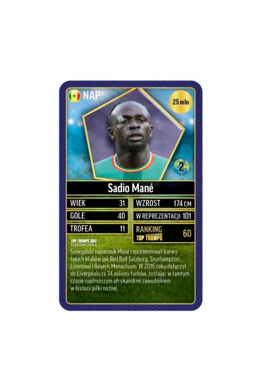 Top Trumps World Football Stars Zestaw kolekcjo...