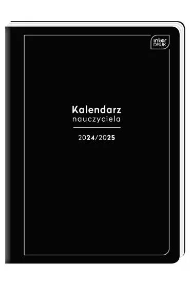 Interdruk Kalendarz nauczyciela 2024/2025 A5 BLACK