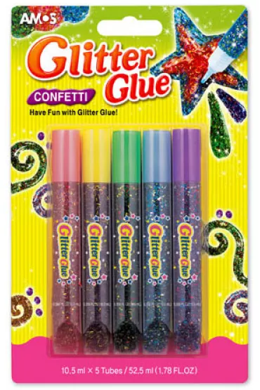 Amos Klej z brokatem Confetti 5x10.5ml