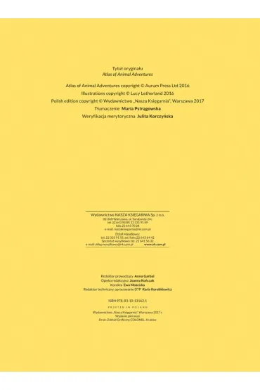 Atlas przyg�d zwierz�t - Emily Hawkins, Rachel Williams