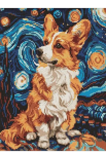 Ideyka Diamentowa mozaika bez ramy - Magiczny korgi 30x40cm