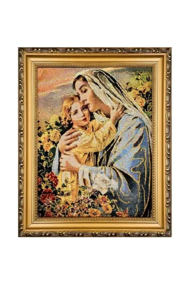 Obraz Haftowany Matka Bo�a z Dzieci�tkiem 22x27,5