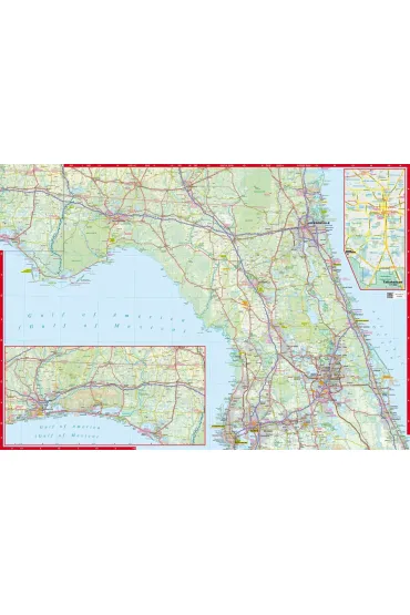Florida road and tourist map 1:800 000 laminat