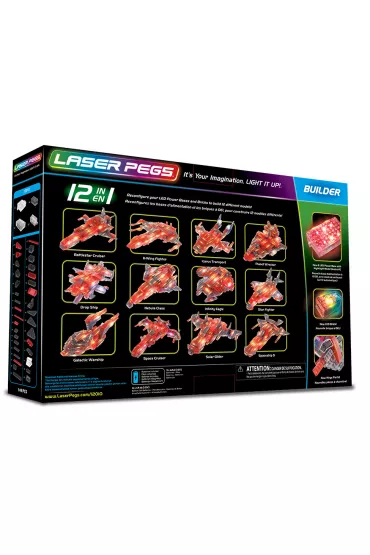 Klocki. Laser Pegs. Space Cruiser 12 w 1
