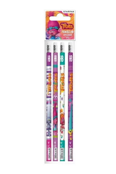 Starpak O��wek z gumk� Trolls op.4szt. 360022