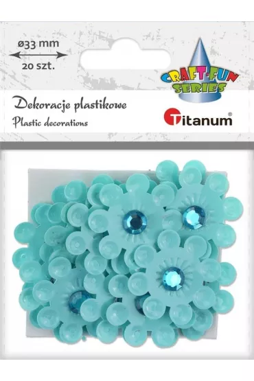 Titanum Dekoracje samoprzylepne 3D kwiaty 20 szt.