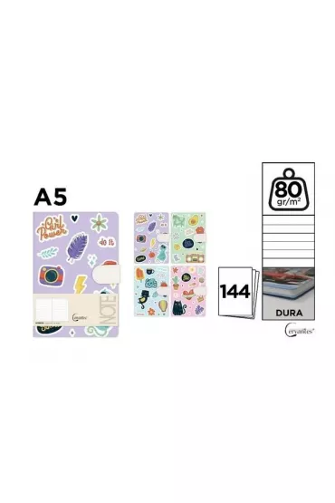 Cervantes Notatnik A5/144K MIX