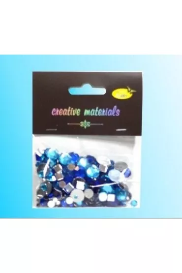 Galeria Hobby Elementy kryszta�kowe niebieskie 4-12 mm, 25g