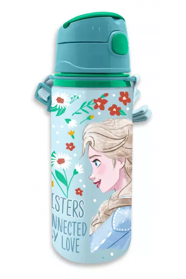 Bidon aluminiowy ze s�omk� Kraina Lodu. Frozen 600ml