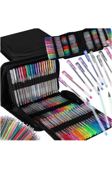 D�ugopisy �elowe kolorowe w etui + 100 wk�ad�w 100 szt.