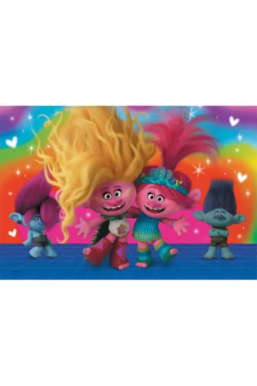 Puzzle 60 el. Przyjacielskie Trolle Trefl