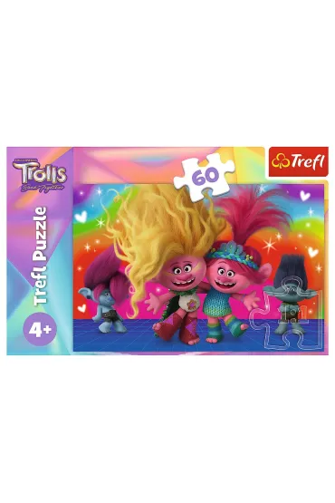 Puzzle 60 el. Przyjacielskie Trolle Trefl
