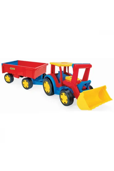 Gigant Traktor �adowarka z przyczep� Wader