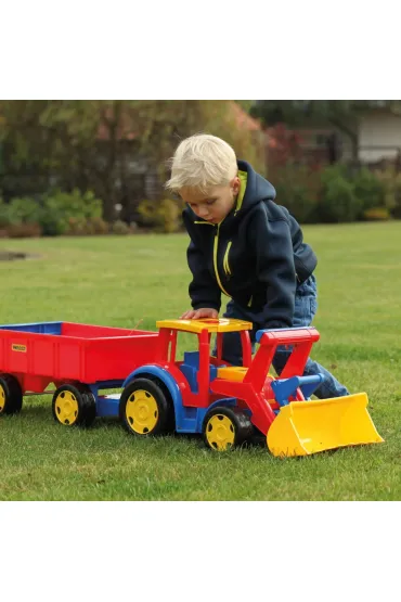Gigant Traktor �adowarka z przyczep� Wader