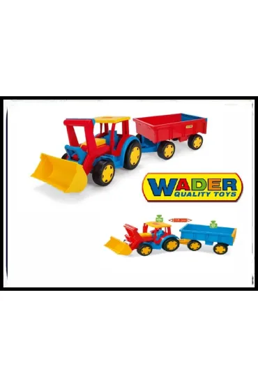 Gigant Traktor �adowarka z przyczep� Wader