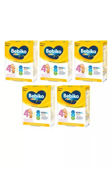 Bebiko Junior 4 Odywcza formua na bazie mleka dla dzieci powyej 2. roku ycia Zgrzewka 5 x 600 g