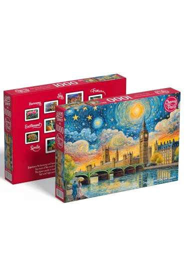 Puzzle 1000 el. Impressionist Sky over London CherryPazzi