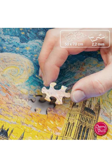 Puzzle 1000 el. Impressionist Sky over London CherryPazzi