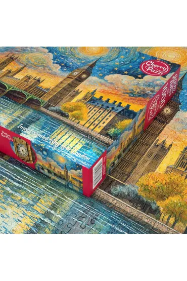 Puzzle 1000 el. Impressionist Sky over London CherryPazzi