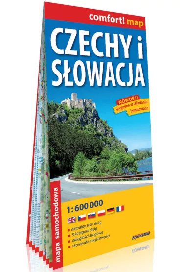 CZECHY I S�OWACJA MAPA SAMOCHODOWA LAMINAT