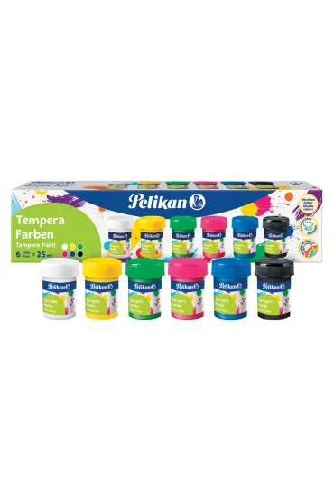 Pelikan Farby plakatowe Tempera 6 x 25 ml