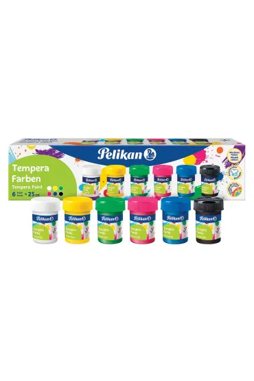 Pelikan Farby plakatowe Tempera 6 x 25 ml