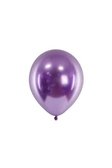 PartyDeco Balony Glossy fiolet 30cm 50 szt