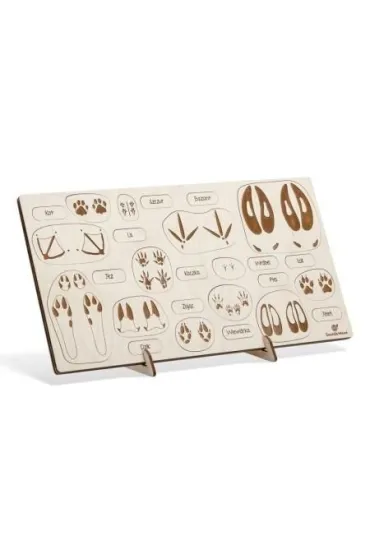 Puzzle drewniane - Jeste� na tropie Tropy zwierz�t Sounds Wood
