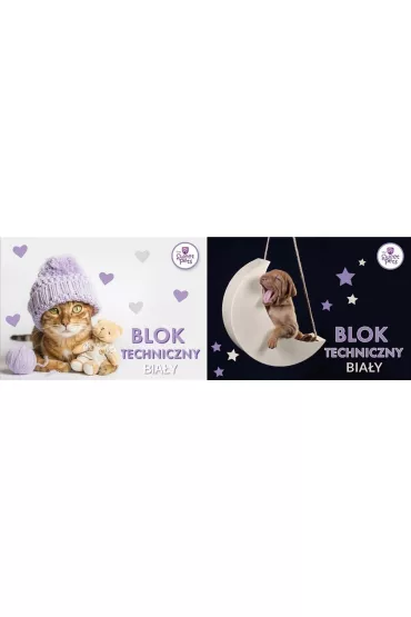 Beniamin Blok techniczny A4 The Sweet Pets bia�y 10 kartek