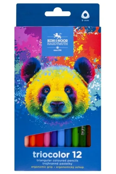 Koh-I-Noor Kredki Triocolor Nied�wied� 12 szt.