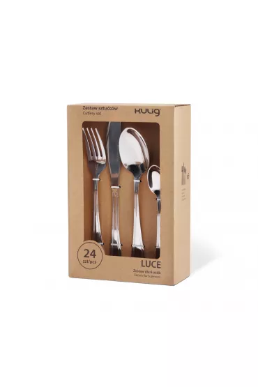 Kulig Komplet sztucw dla 6 osb Luce srebrny 0534 24 szt.