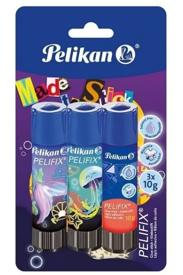 Herlitz Klej w sztyfcie Pelifix Ocean 10g 3 szt. PELIKAN
