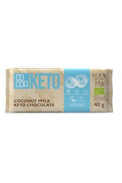 Cocoa Czekolada keto kokosowa z olejem MCT bez dodatku cukru 40 g Bio