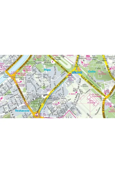 Rome and the Vaticancity street map 1:15 000 laminat 2025