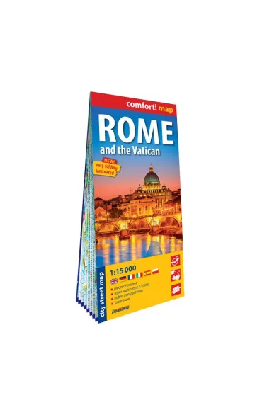 Rome and the Vaticancity street map 1:15 000 laminat 2025