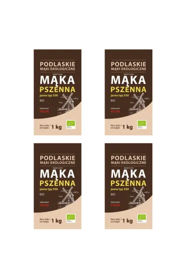 BioLife M�ka pszenna jasna typ 550 Zestaw 4 kg Bio