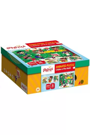 Ludattica Animated puzzle Children of the World Lisciani
