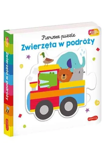 Zwierz�ta w podr�y. Akademia M�drego Dziecka. Pierwsze puzzle - Damien Barlow, Lisa  Barlow