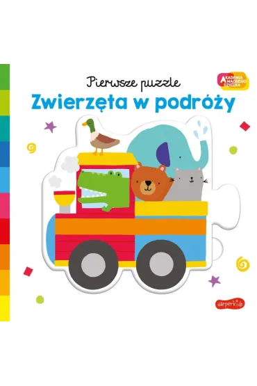 Zwierz�ta w podr�y. Akademia M�drego Dziecka. Pierwsze puzzle - Damien Barlow, Lisa  Barlow