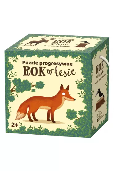 Puzzle progresywne 20 el. Rok w lesie Nasza Ksi�garnia - Emilia Dziubak